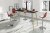 Table Haute Rectangulaire WOOD 180 Pieds Bois Inclinés