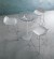 Table Haute en Verre avec Accroche Sac MARCUS