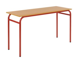 Ensemble de 4 Tables Scolaires Fixes Biplaces