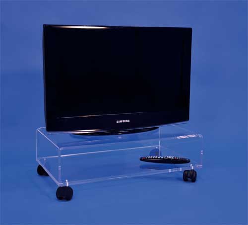 Table tv sur roulettes Plexi