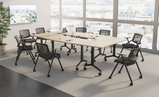 Table Tonneau EUREKA avec 4 Plateaux Rabattables