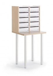 Table Tri de Courrier 10 Cases avec Portes