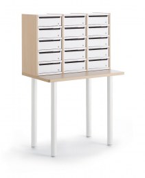 Table Tri de Courrier TRIMOD avec 15 Cases avec Portes