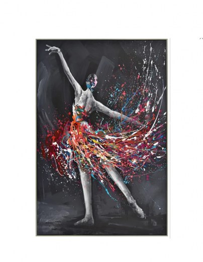 Tableau Impression sur Toile avec Cadre DANSEUSE