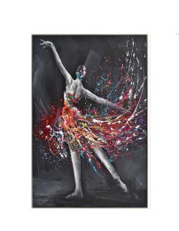 Tableau Impression sur Toile avec Cadre DANSEUSE