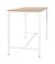Table Haute 160 x 80 Piétement Blanc