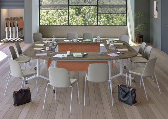 Tables Rabattables ELIS Forme Carrée Arrondie avec voiles-de-fond 