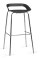 Lot de 2 Tabourets Hauts 4 pieds Acier Chromé