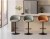 Lot de 4 Tabourets Hauts MIA Réglables et Pivotants