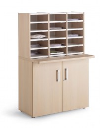 Meuble Tri de Courrier TRIMOD avec Portes et 15 Cases