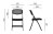 Lot de 5 Chaises Pliantes UNIK Noires ou Blanches