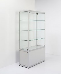 Vitrine PICTOR L100 avec Rangement fermé et Led